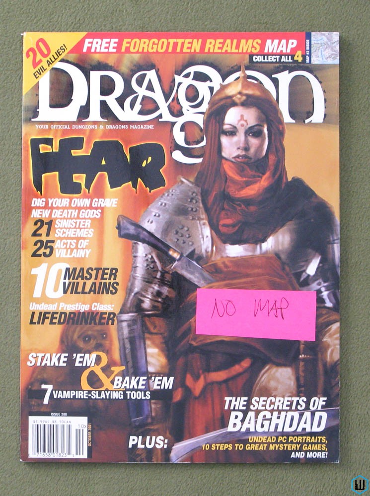 Image for Dragon Magazine, Issue 288 - NO MAP