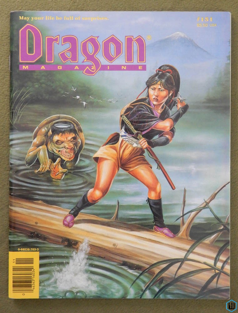 Dragon Magazine, Issue 151 (Kara-tur; Oriental Adventures; Top Secret)
