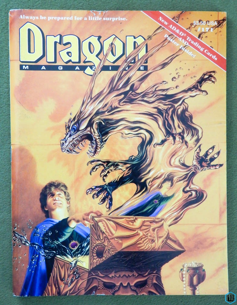 Dragon Magazine, Issue 171 (AD&D Trading Cards; Top Secret)