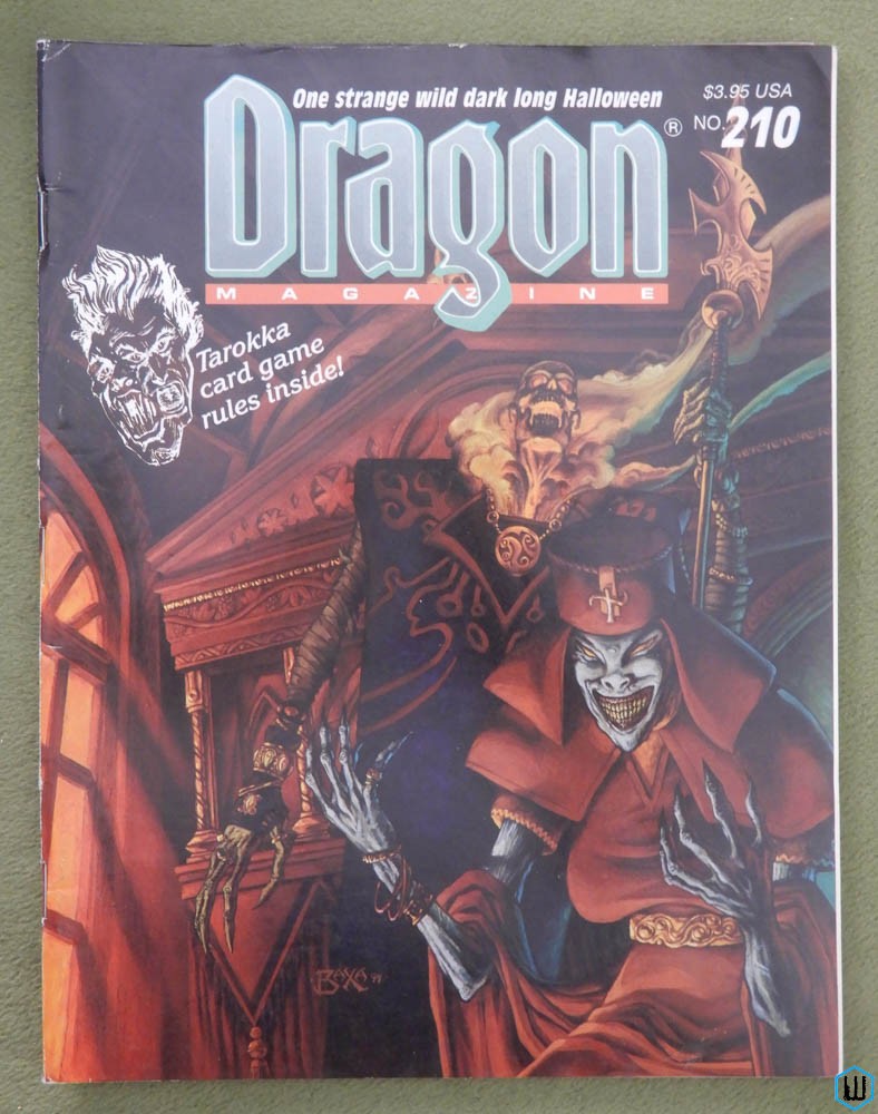 Dragon Magazine, Issue 210 (Ravenloft Tarokka, Call of Cthulhu, Dark Sun)