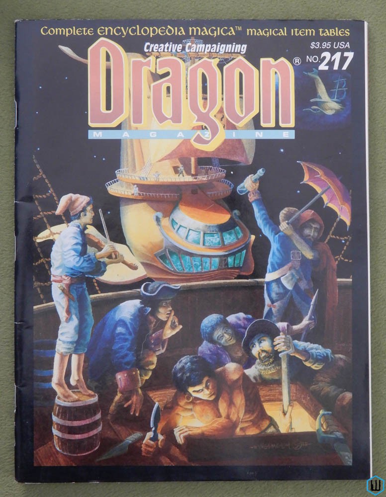 Dragon Magazine, Issue 217 (Encyclopedia Magica random tables)