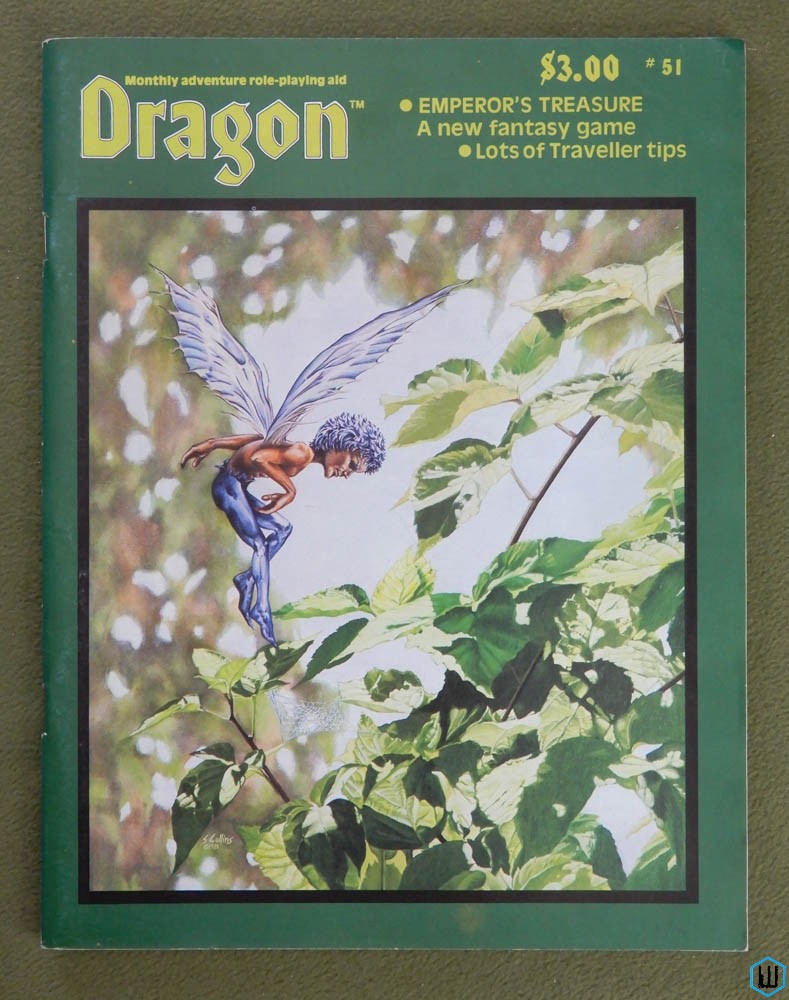 Dragon Magazine, Issue 51 (Tom Wham game w Darlene map, Traveller issue)