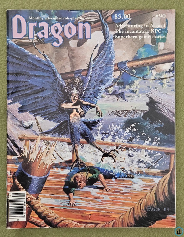 Dragon Magazine, Issue 90 (AD&D Aesirhamar module & Adventuring in Asgard) TSR