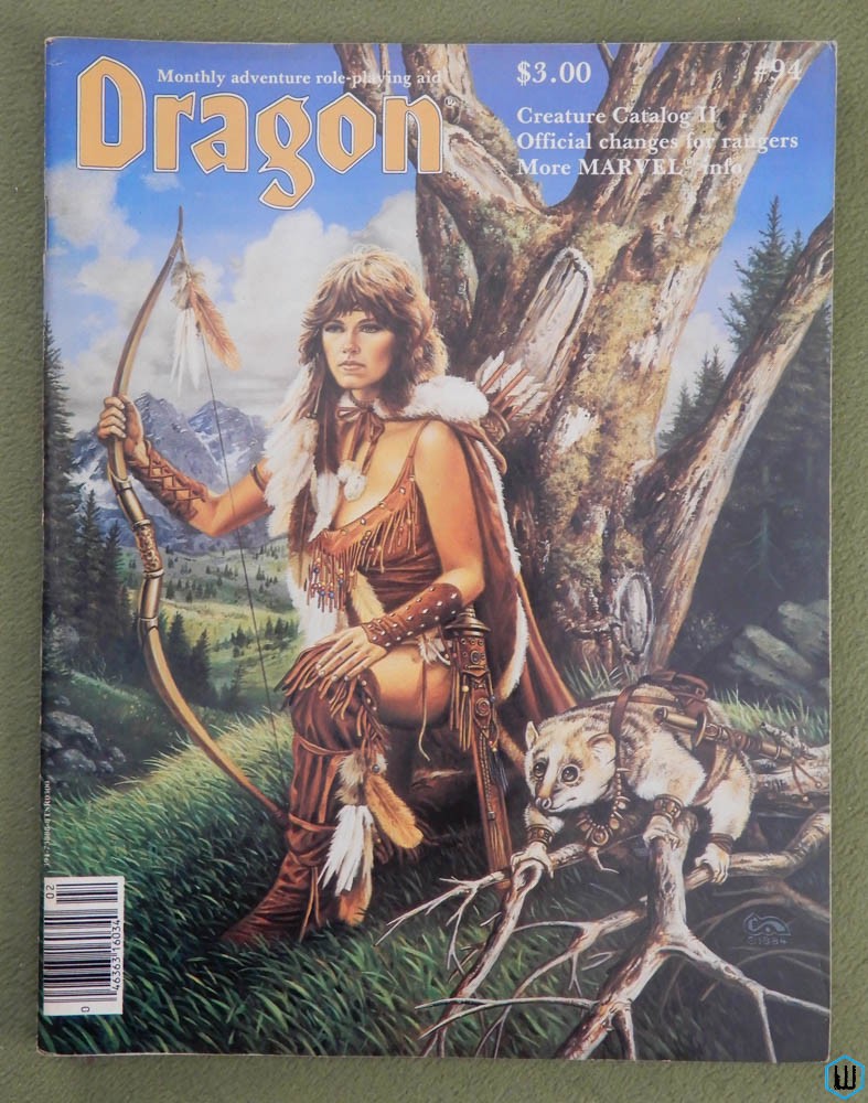Dragon Magazine, Issue 94 (Creature Catalog II (AD&D), Gygax on Rangers)
