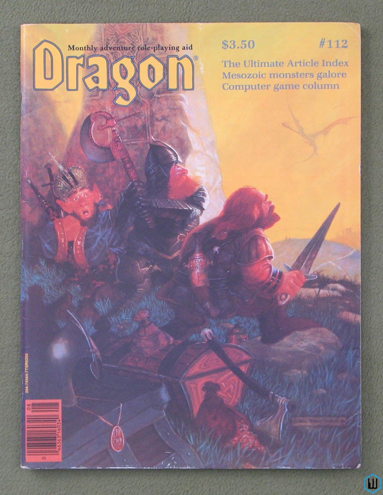Image for Dragon Magazine, Issue 112 (Dinosaurs, AD&D Partial Armor, Star Frontiers Equipment)