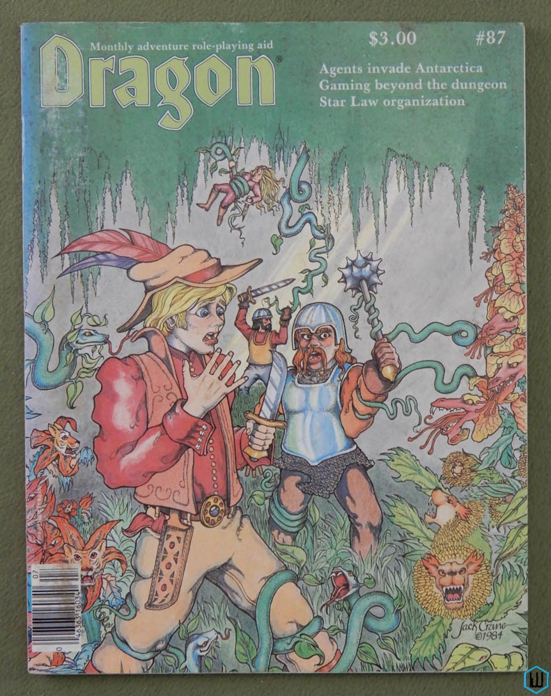 Dragon Magazine, Issue 87 (Top Secret adventure, Luna in Gamma World & Traveller)