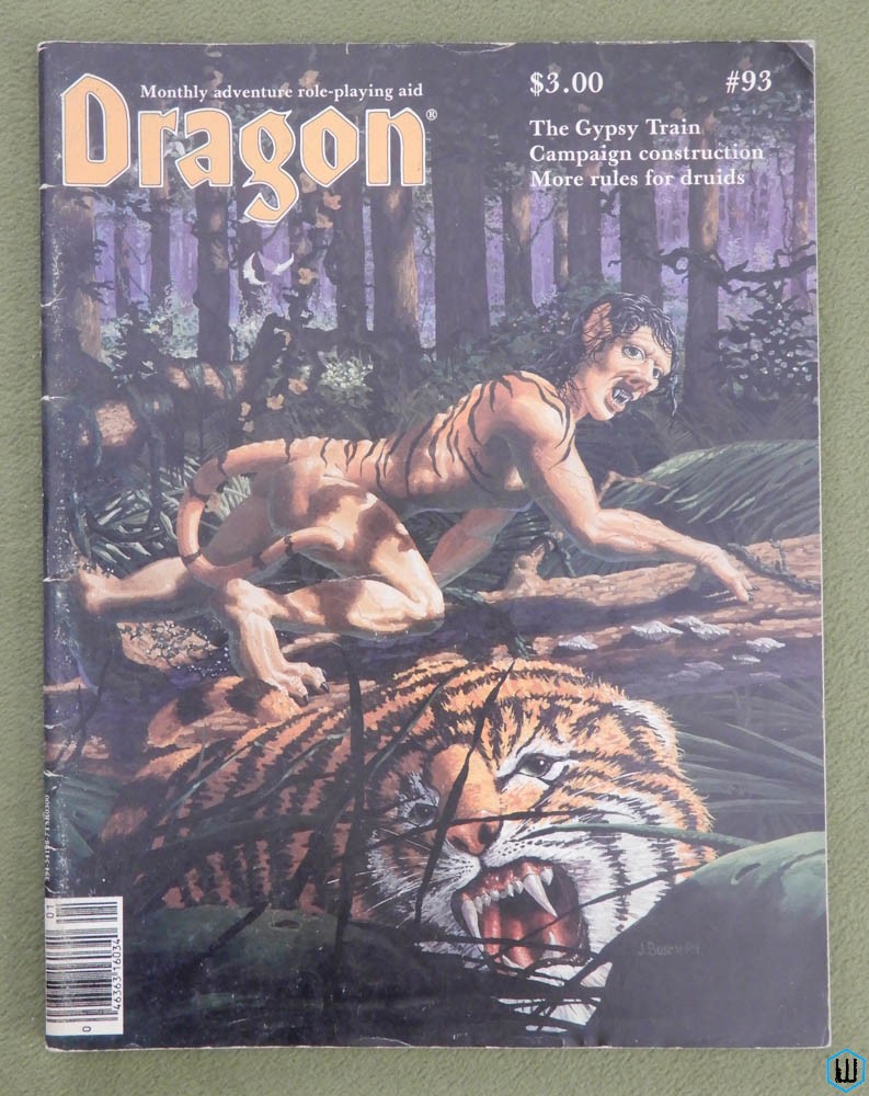 Dragon Magazine, Issue 93 (Centerfold AD&D module, High level druids)