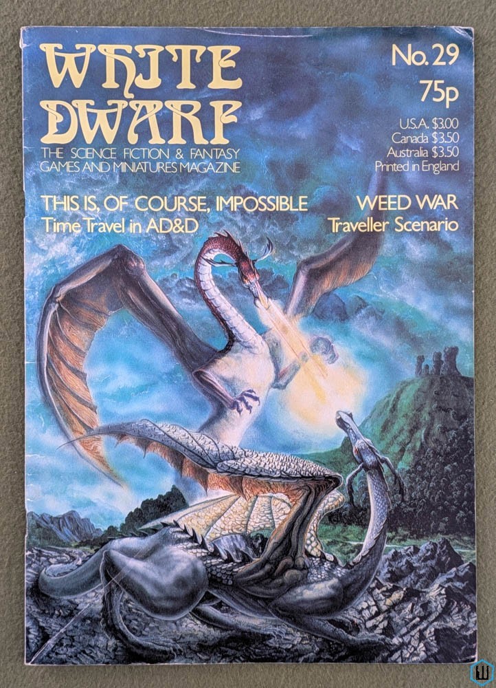 White Dwarf Magazine, Issue 29 (Traveller scenario, Time Travel in AD&D) Games Workshop