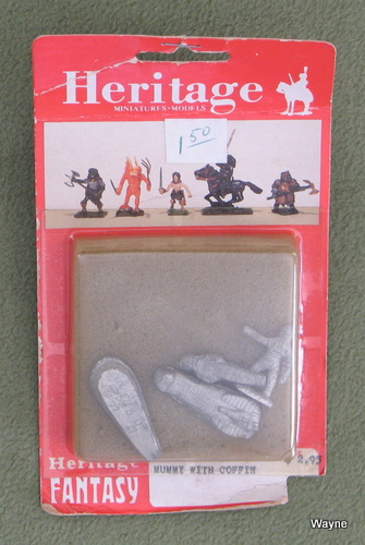 Image for Mummy with Coffin (25mm Metal Miniatures: Heritage Fantasy Series)