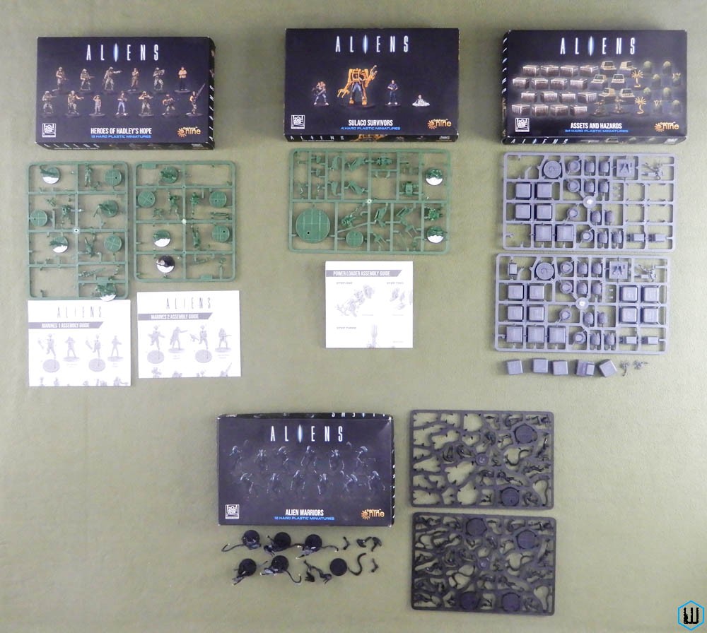 ALIENS Miniatures x4: Warriors Marines Heroes Hadley's Hope