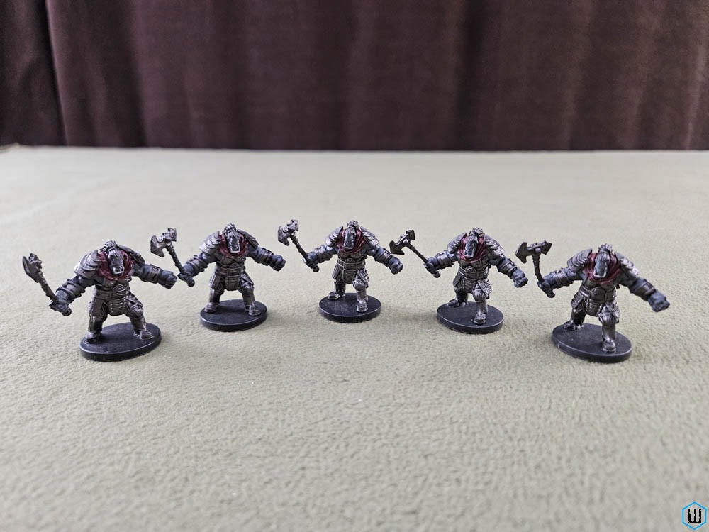 ORC (x5) 13/45 Dungeons Dragons Plastic Miniature Lot