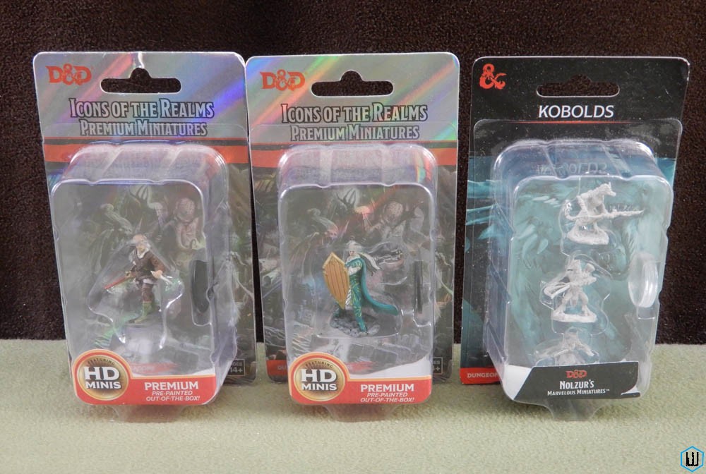 Dungeons Dragons Icons of the Realms: Human Rogue, Elf Paladin + Kobolds