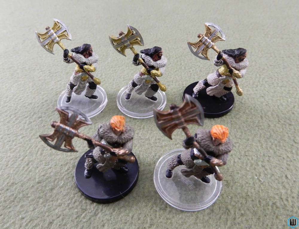 Berserker x5 - 17/44 13/44 Dungeons Dragons Miniature