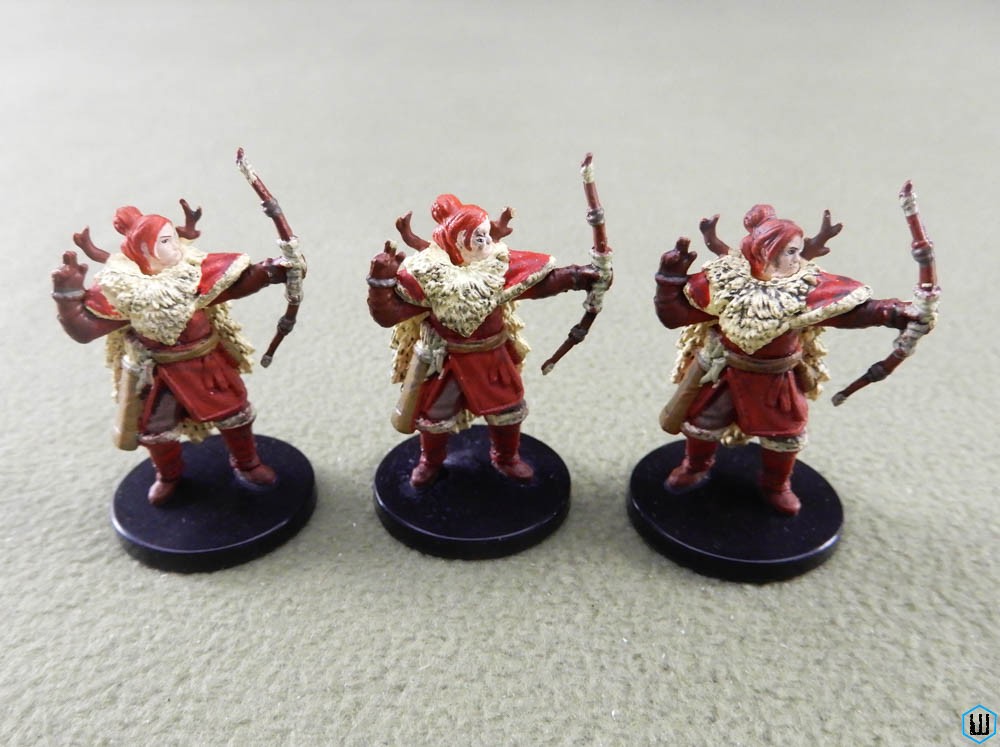 Human Hunter x3 - Icewind Dale 2/45 Dungeons Dragons Miniature