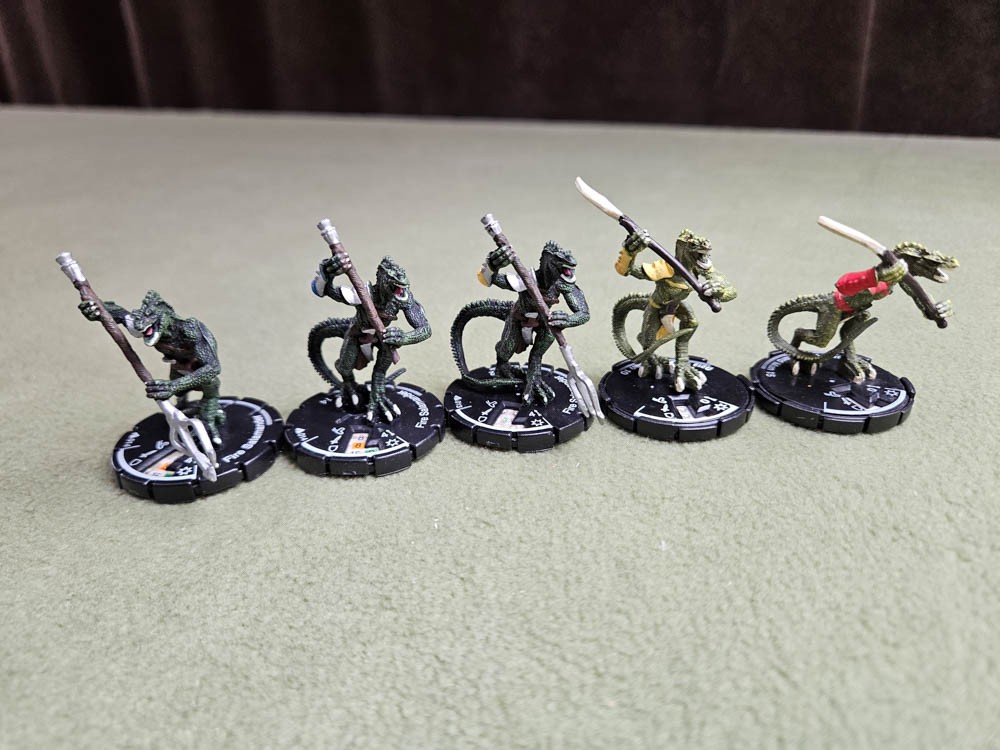 Lizard Man x2 Fire Salamander x3 Mage Knight