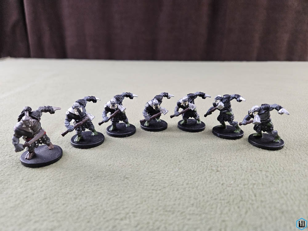 ORC (x7) 7/44 16/44 Dungeons Dragons Plastic Miniature Lot