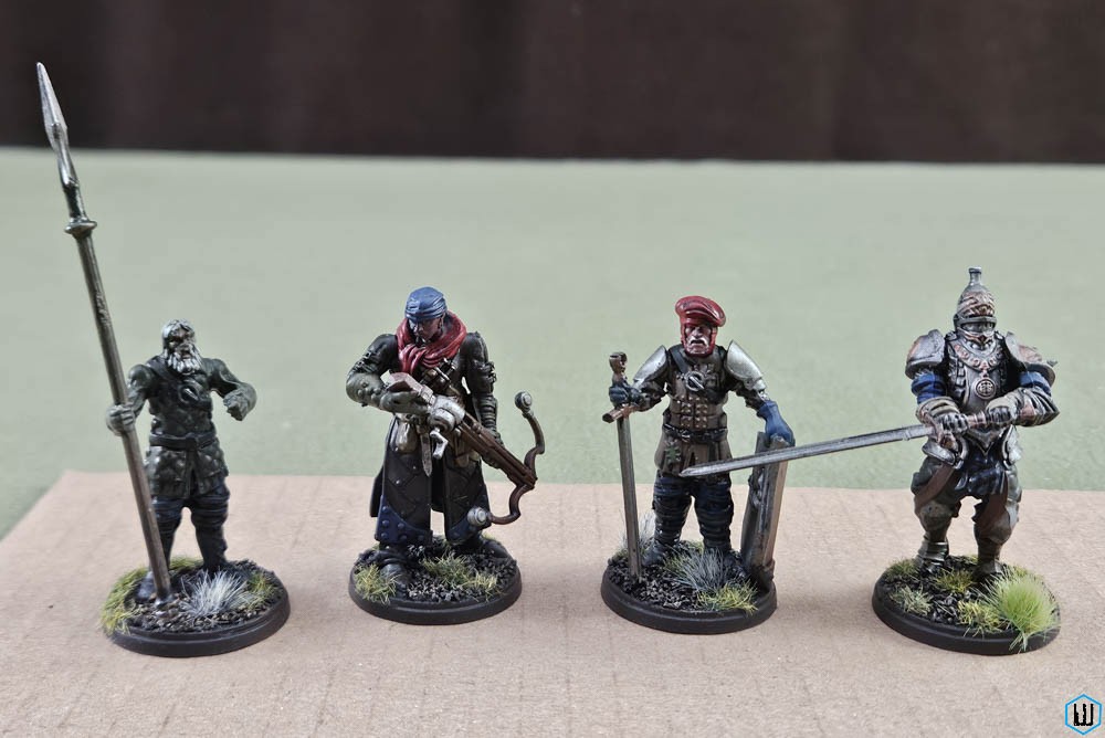 4 Painted Plastic Miniatures (Conquest Tabletop Game) 2017