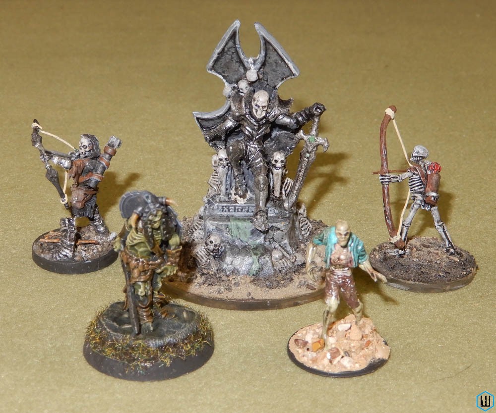 SKELETONS x5 (Dungeons Dragons Plastic Miniatures) Pro Painted