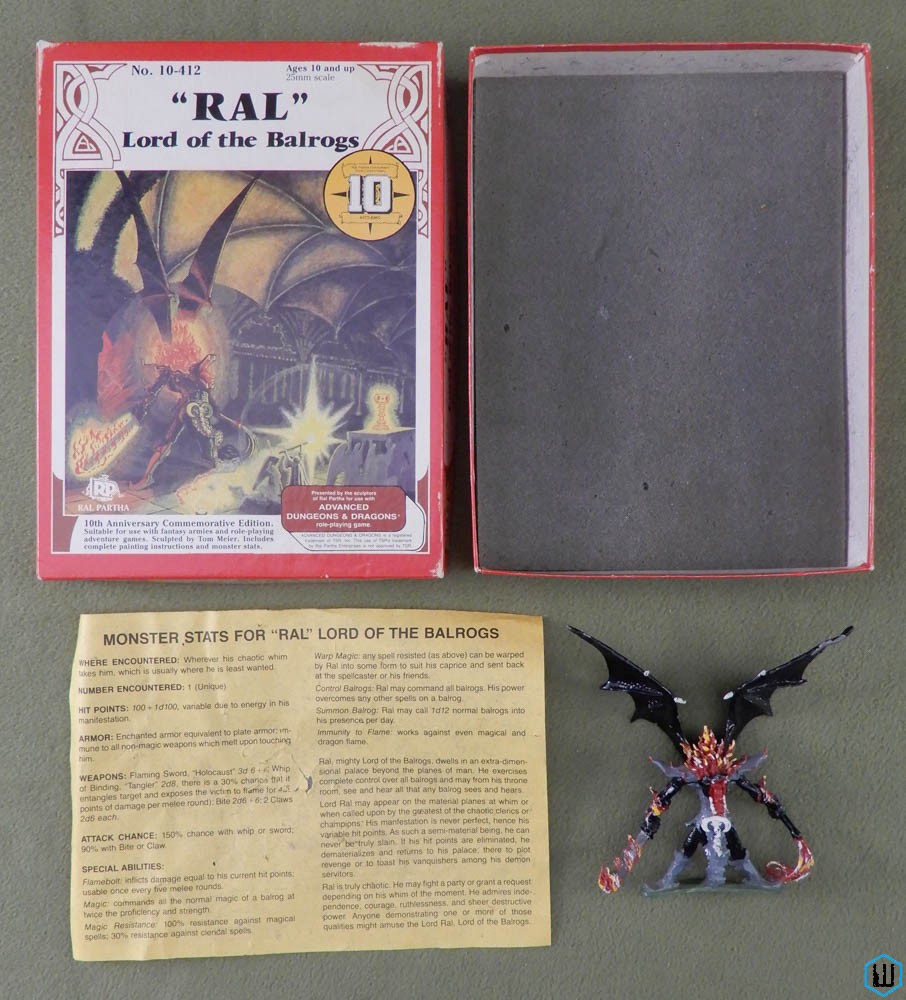 RAL Lord of the Balrogs (Large Metal Miniature) Box Set