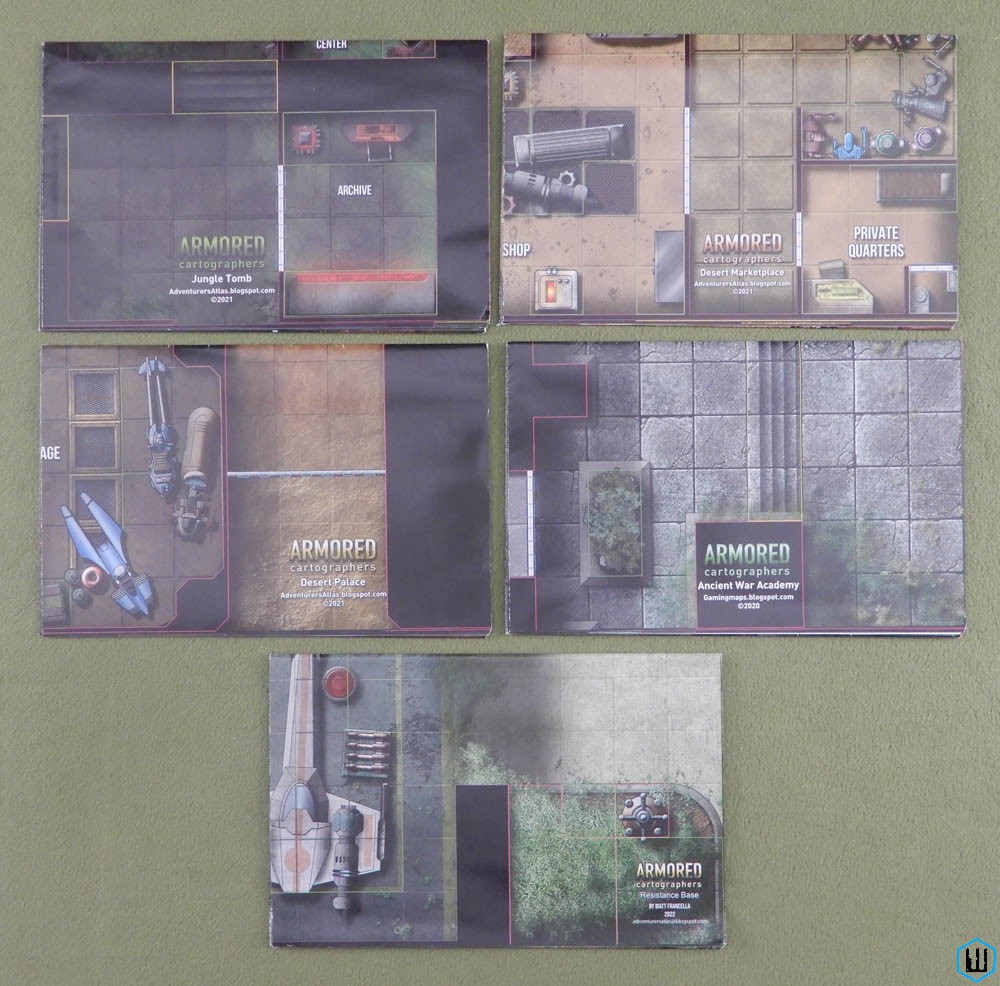 Armored Cartographers: 5 Map Lot (Fantasy Battle Maps)