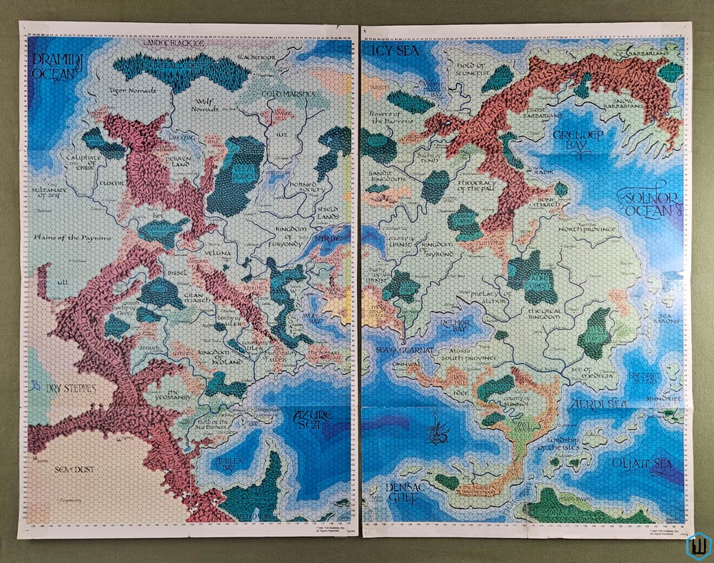 THE MAPS: World of Greyhawk, folio edition (Advanced Dungeons Dragons)
