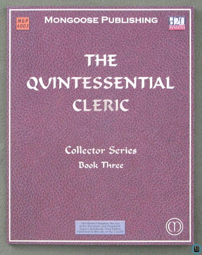Image for The Quintessential Cleric (Dungeons & Dragons 3rd Edition D20 System) NICE