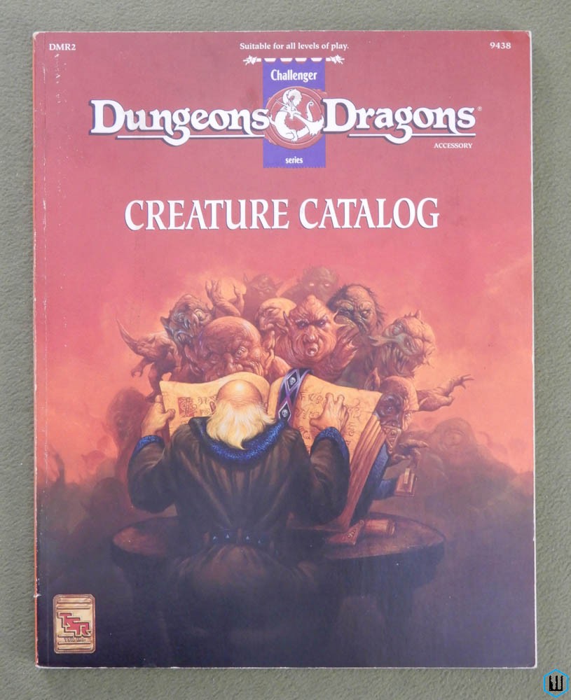 Creature Catalog (Dungeons Dragons DMR2) Original 1993 edition