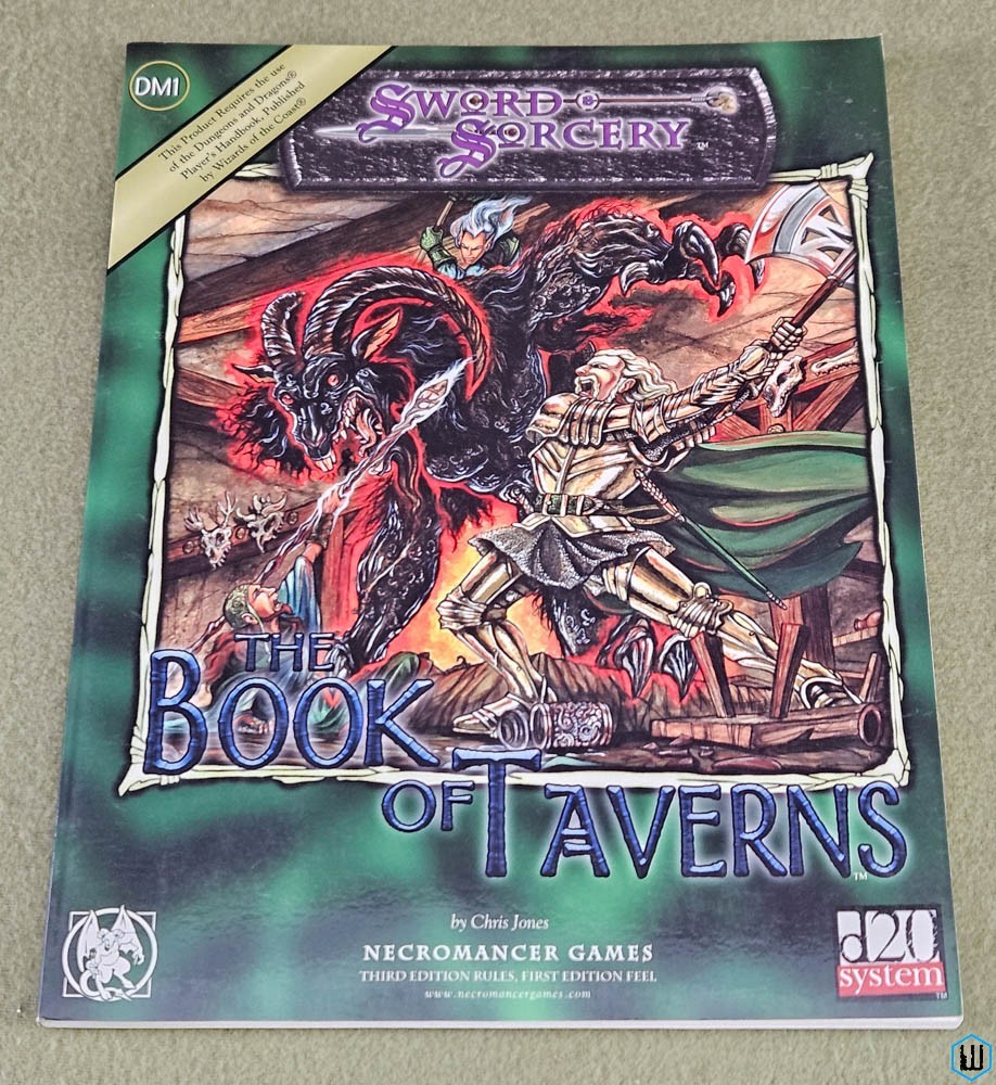 Book of Taverns (Dungeons Dragons D20) Sword & Sorcery Necromancer Games WW 8374