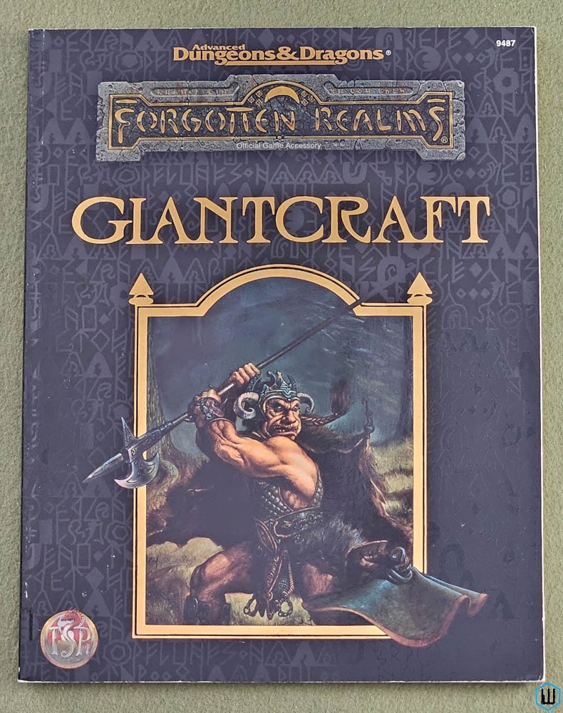 Giantcraft (Advanced Dungeons Dragons Forgotten Realms) Original 1995 TSR 9487