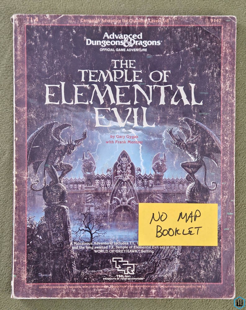 Temple of Elemental Evil (Dungeons Dragons) - HIGHLIGHTING, NO MAP BOOK