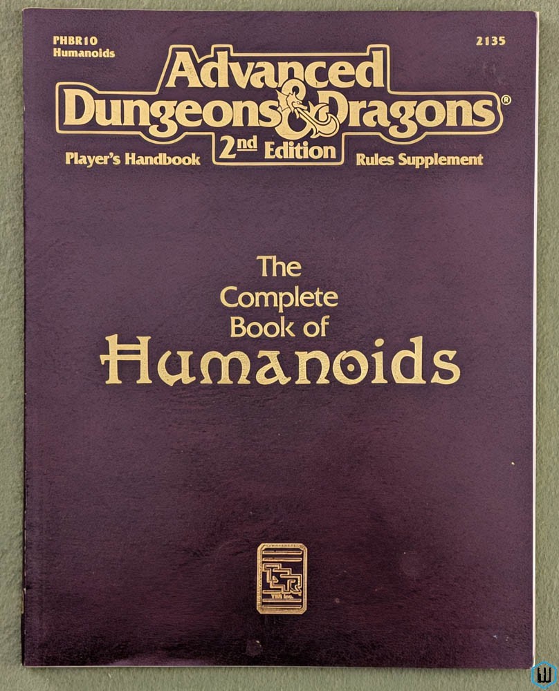 Complete Book of Humanoids (Advanced Dungeons & Dragons PHBR10) TSR 2135