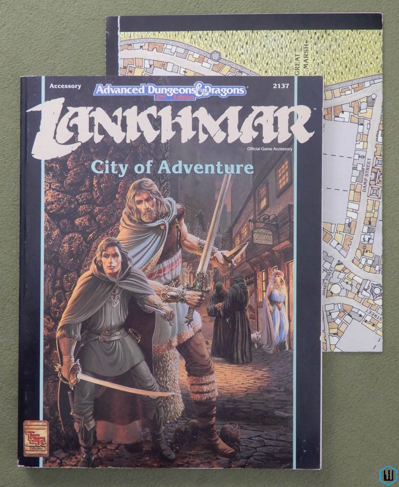 Lankhmar: City of Adventure (Advanced Dungeons Dragons, 2nd Ed) w MAP