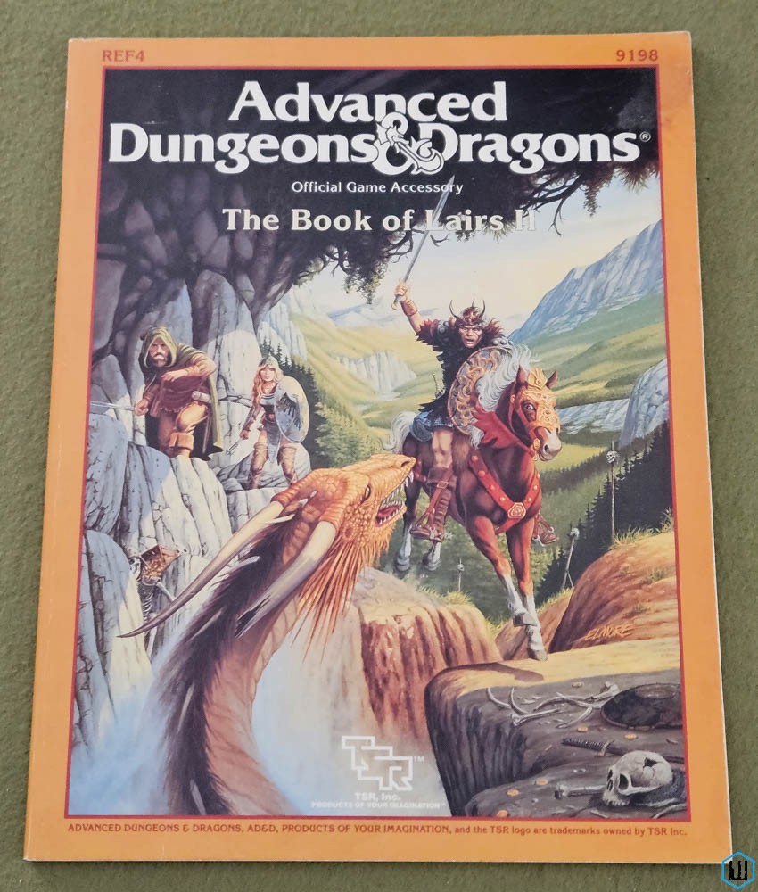 Book of Lairs II 2 (Advanced Dungeons & Dragons REF4) Original 1987 edition TSR 9198