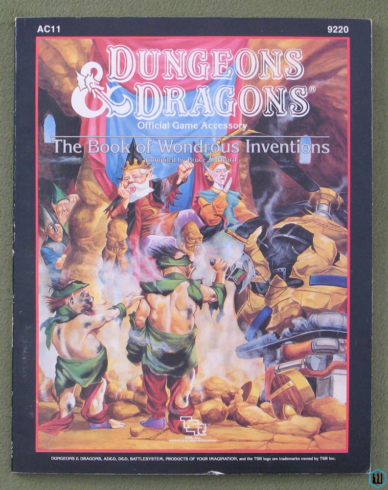 Image for Book of Wondrous Inventions (Dungeons Dragons AC11) Original 1987 edition