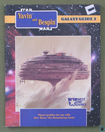Image for Yavin and Bespin (Star Wars RPG: Galaxy Guide No 2)