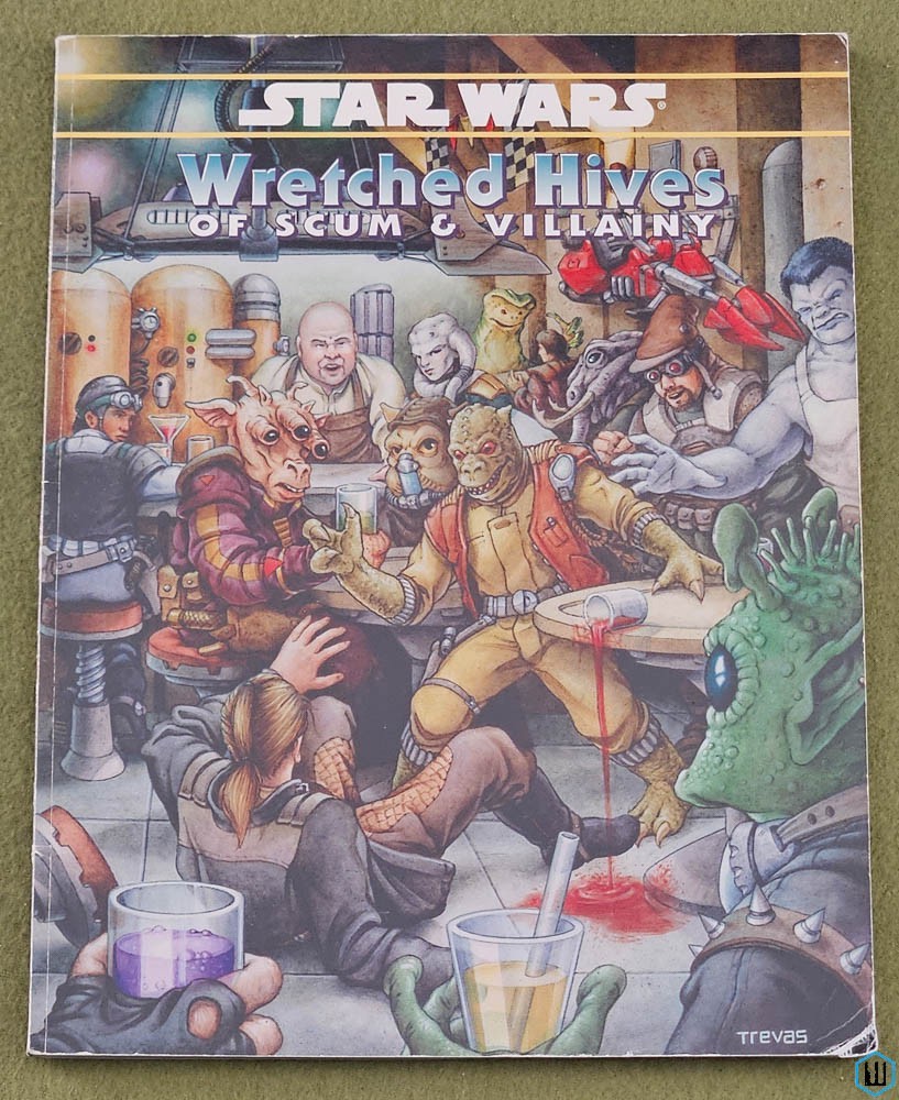 Wretched Hives of Scum and Villainy (Star Wars D6 RPG) w MAPS West End Games WEG 40153