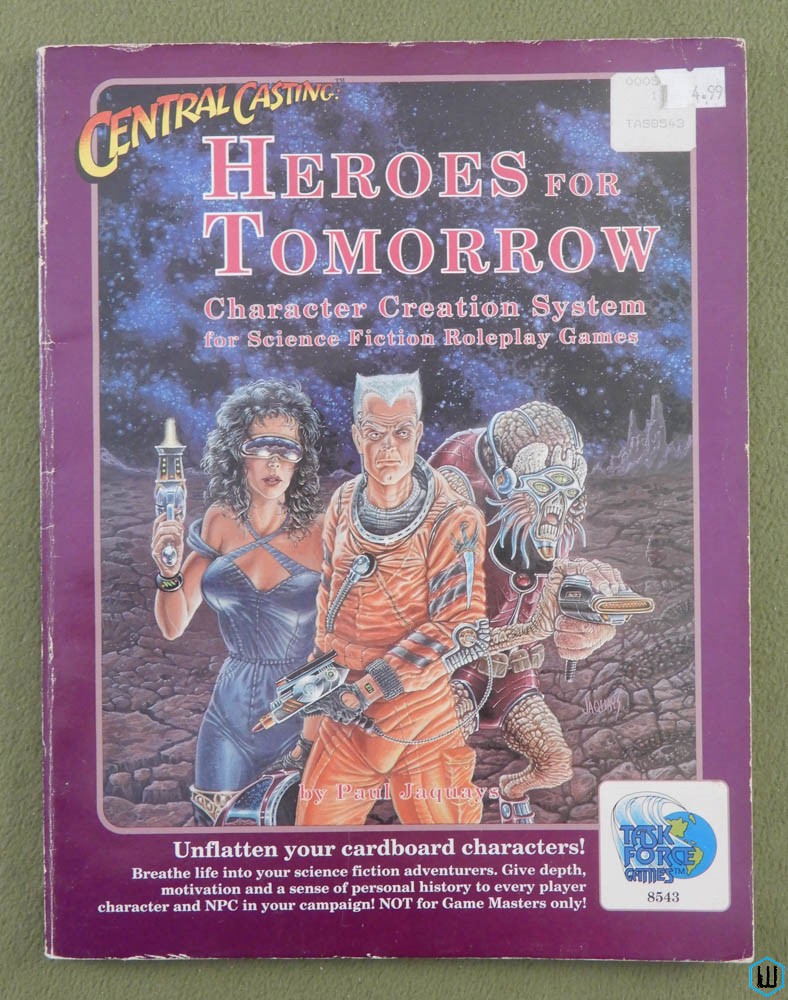 Central Casting: Heroes for Tomorrow (RPG Science Fiction Character Creation)