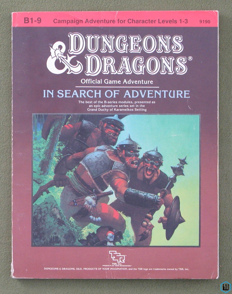 Image for In Search of Adventure (Dungeons and Dragons Supermodule B1-9) Original 1987