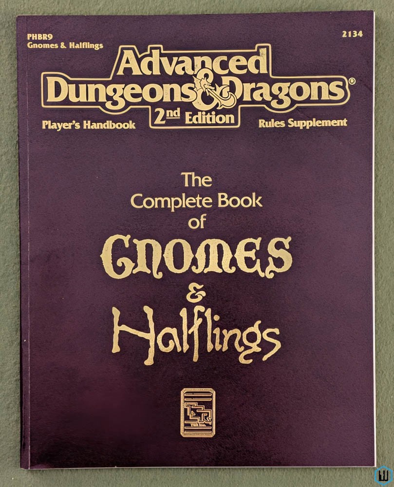Complete Book of Gnomes & Halflings (Advanced Dungeons Dragons PHBR9) TSR 2134