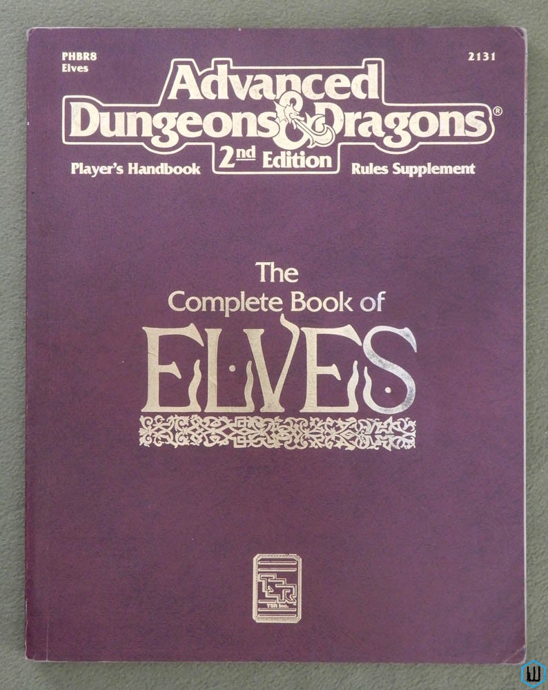 Complete Book of Elves (Advanced Dungeons Dragons PHBR8) PLAY COPY