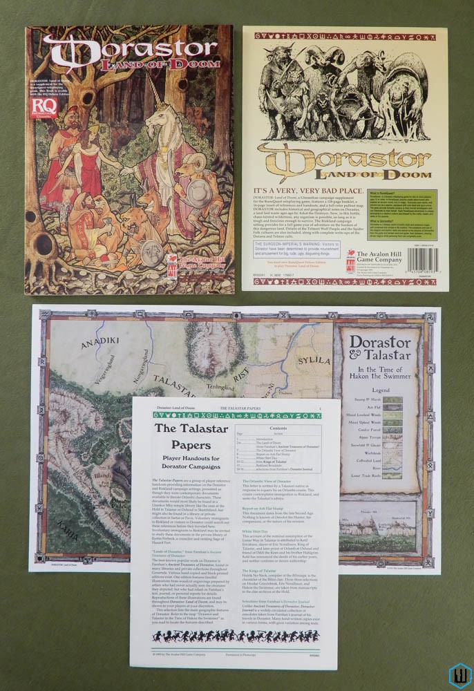 Dorastor: Land of Doom (Runequest RPG) Complete