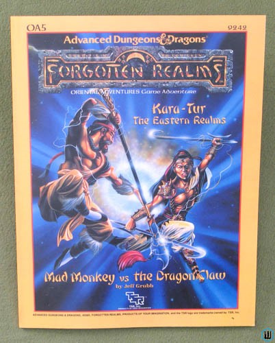 Image for Mad Monkey vs Dragon Claw REPRINT (Advanced Dungeons Dragons: Forgotten Realms OA5)