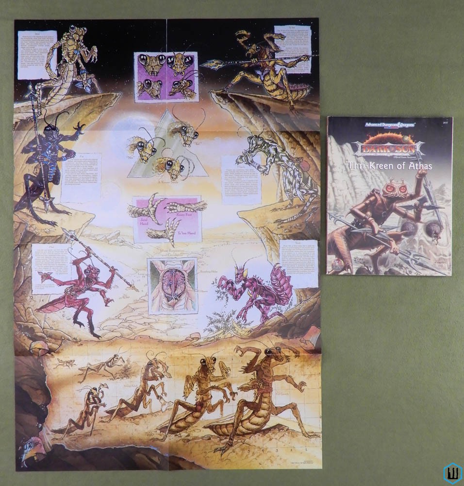 Thri-Kreen of Athas (Advanced Dungeons Dragons: Dark Sun) w POSTER