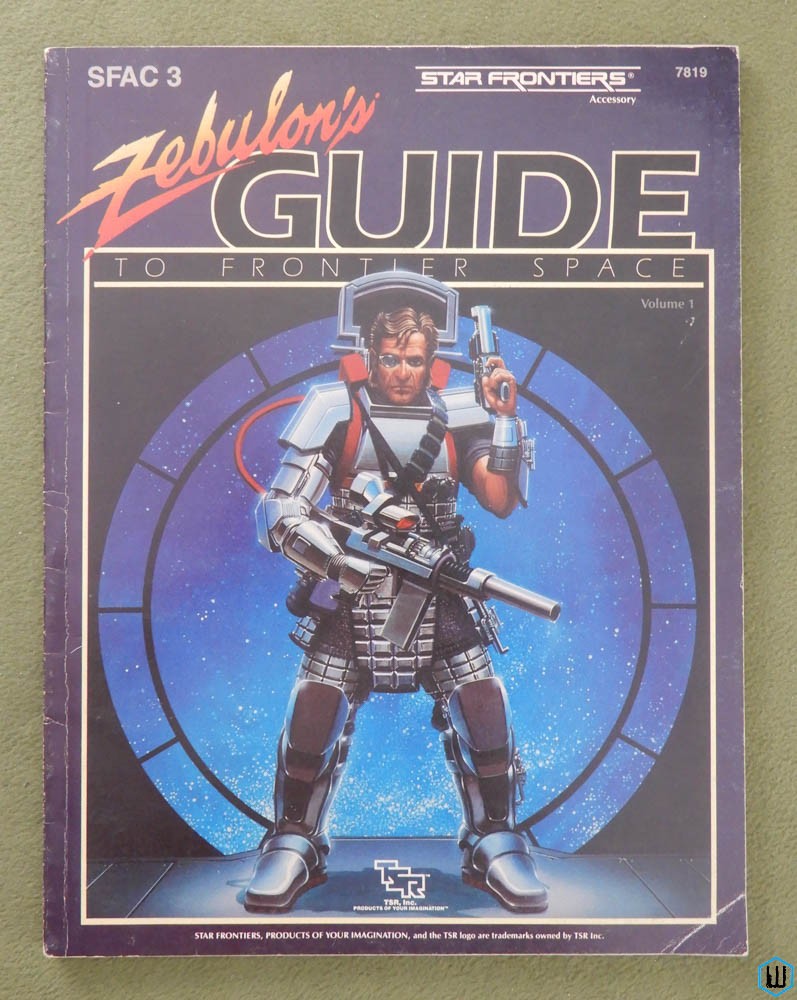Zebulon's Guide to Frontier Space (Star Frontiers RPG SFAC3) Original w Map