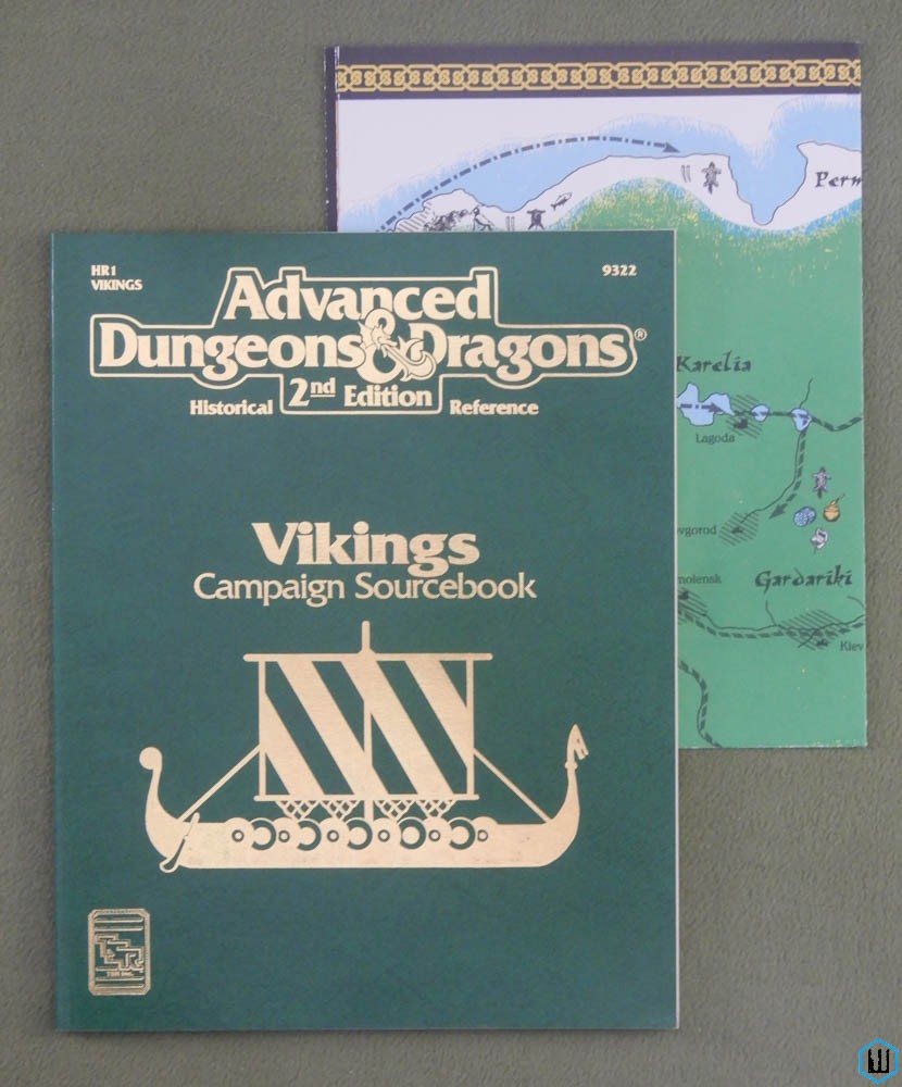 Vikings (Advanced Dungeons & Dragons Campaign Sourcebook HR1) 2nd prt w Map