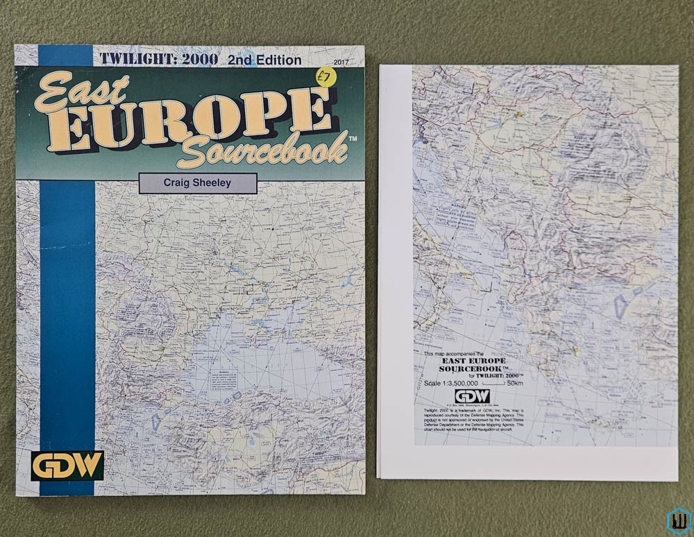 East Europe Sourcebook (Twilight 2000 RPG, 2nd edition) w MAP GDW 2017 Game Designers Workshop