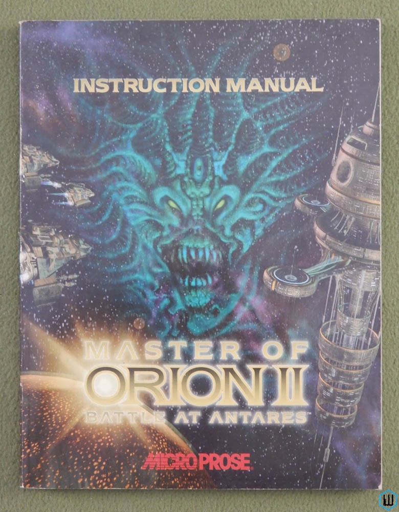 Instruction Manual: Master of Orion II 2 Battle Antares PC Video Game