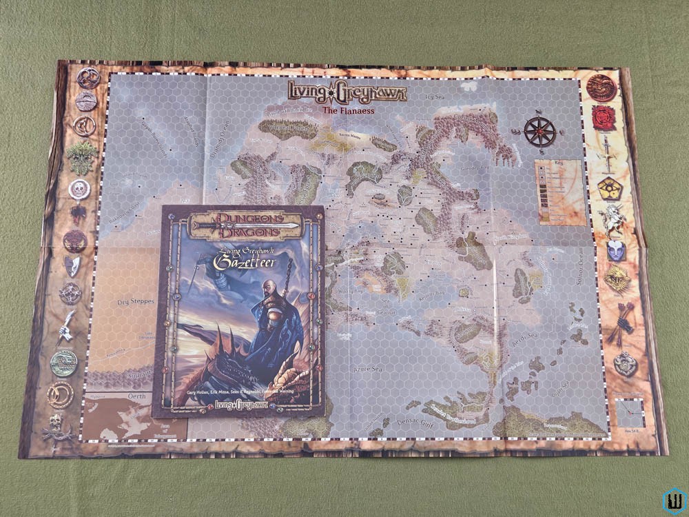 Living Greyhawk Gazetteer (Dungeons & Dragons) with MAP TSR 11743
