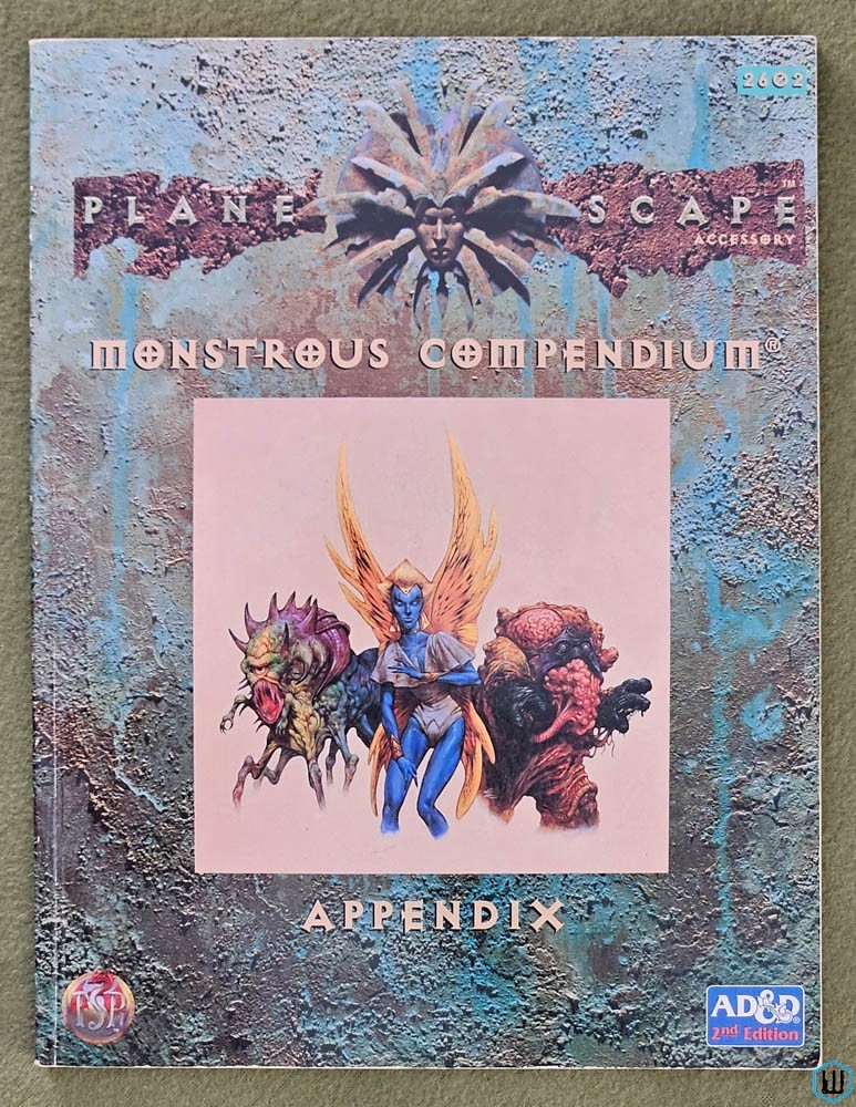 Planescape Monstrous Compendium Appendix (Advanced Dungeons Dragons) TSR 2602