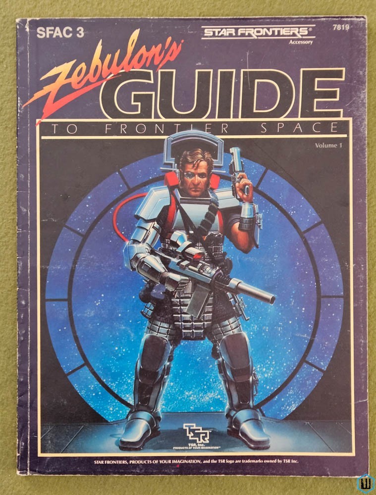 Zebulon's Guide to Frontier Space (Star Frontiers RPG SFAC3) Original w Map TSR 7819